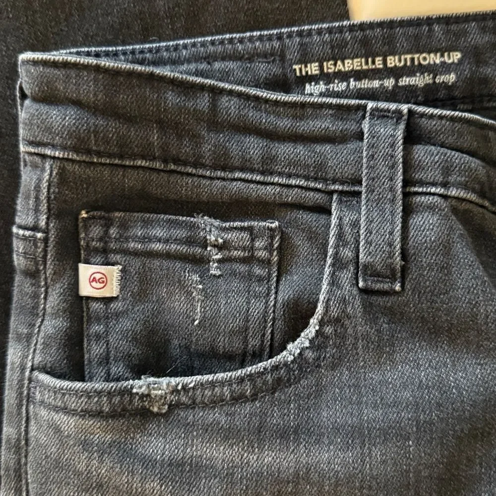 AG The Isabelle High Rise Straight Crop Jeans - Picture 5 of 8